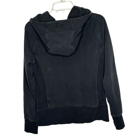 Lululemon Black Full Zip Scuba Hooded Sweatshirt. Size 8. - Picture 7 of 11